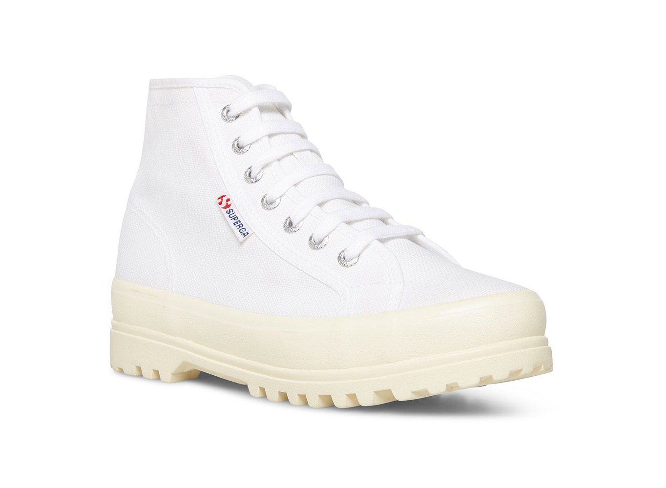 Botas Superga Mujer Blancas - 2341 Alpina Shiny Gum - 518793KFQ